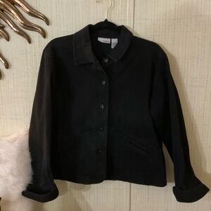 Chico's Black Jean Jacket